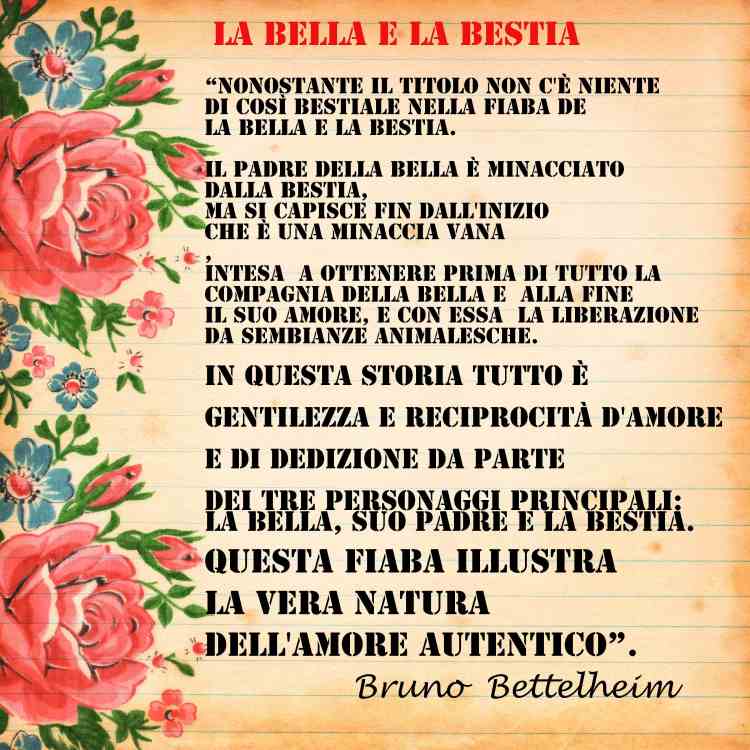 La bella e la bestia bettelheim sito