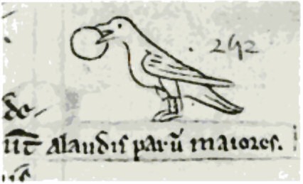 Matthew_Paris_1251_sketch_of_Crossbill_eating_fruit.jpg